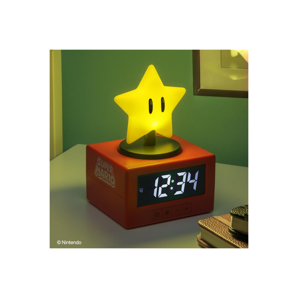 SUPER MARIO - Super Star - Réveil Lumineux Icon 12cm
