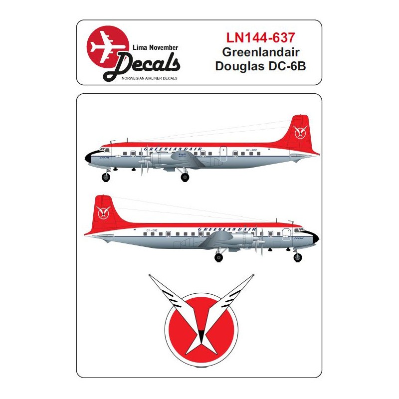 Décal Greenlandair Douglas DC-6B