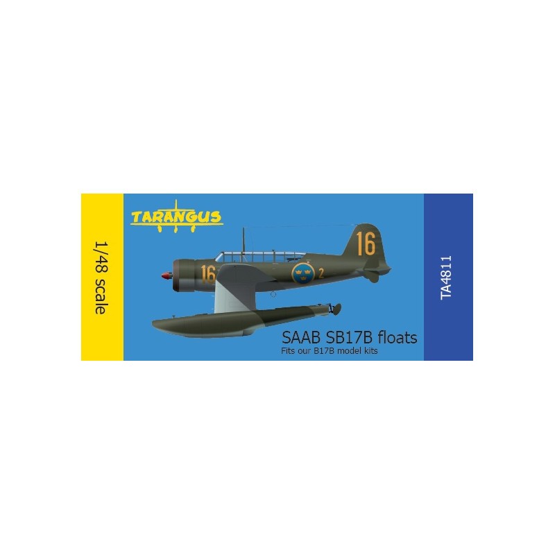 Saab B17B Contient toutes les pièces nécessaires pour modifier le TAR48010 Saab B17B en version avec flotteurs (conçu pour être