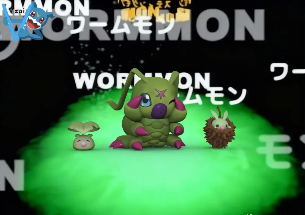 [PREORDER] Digimon Figure [VZAI] – Leafmon & Minomon & Wormmon
