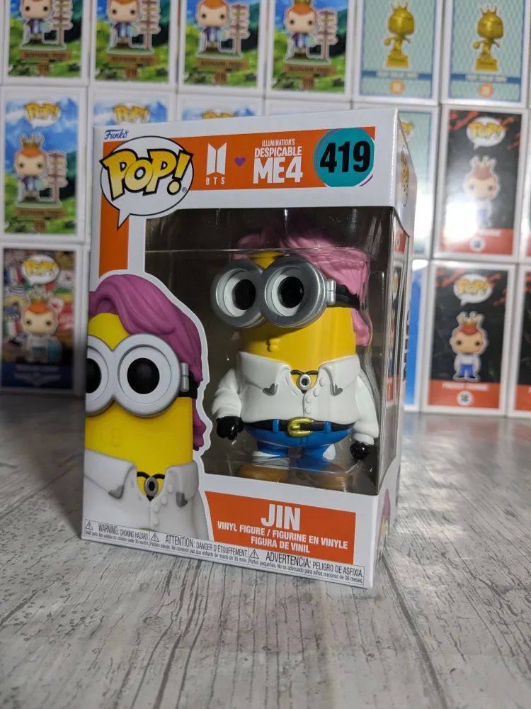 BTS x Despicable Me 4 #419 – Jin (Minion) – Funko Pop!