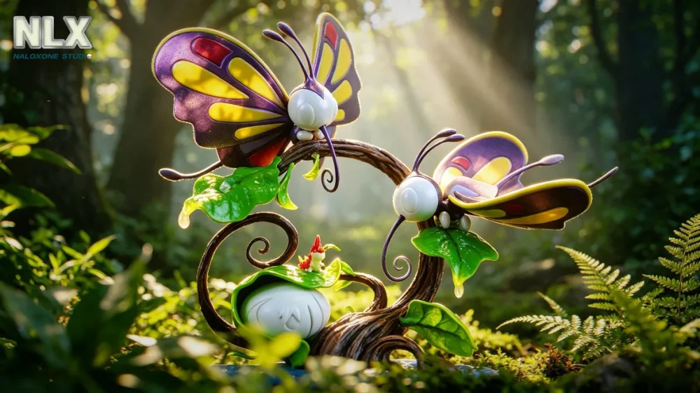 [PREORDER] 1/20 Scale World Figure [NLX] – Wurmple & Silcoon & Beautifly