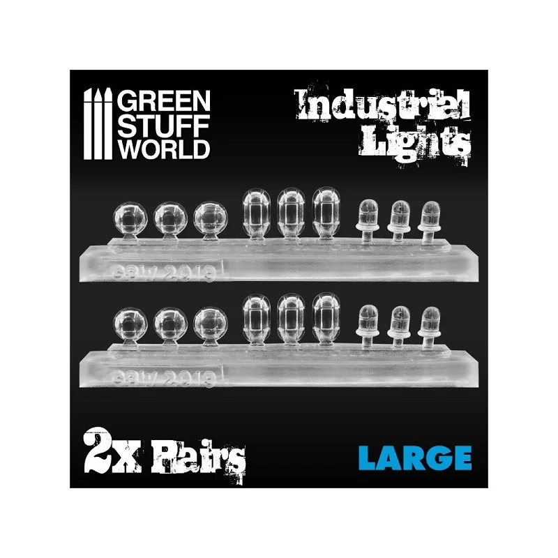 Grandes lumières industrielles transparentes
