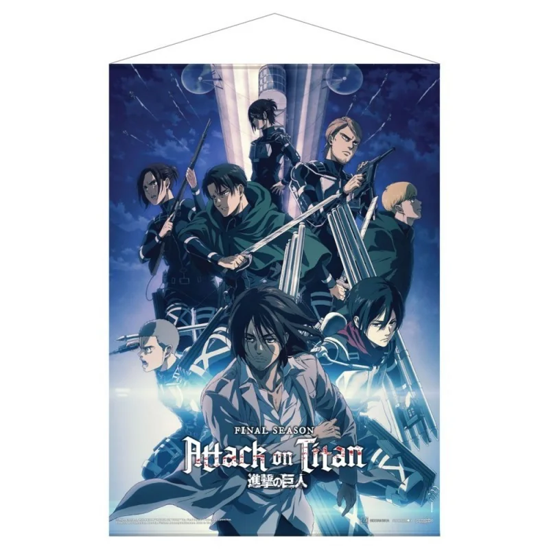 Poster Attack on titan: the final season part 1- key visual 2 fabric wall scroll