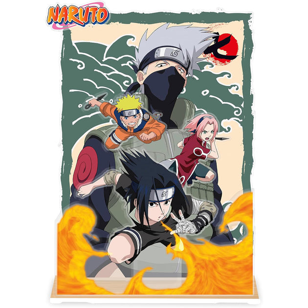 Naruto - Stand Acrylique Diorama - Équipe 7