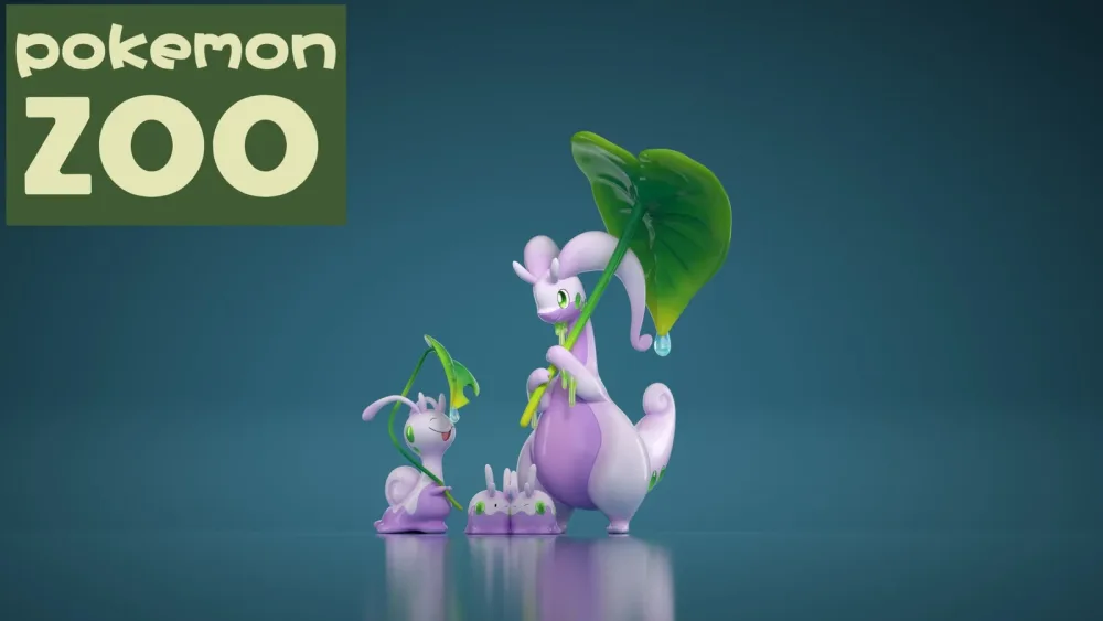 [PREORDER] 1/20 Scale World Figure [ZOO] – Goomy & Sliggoo & Goodra