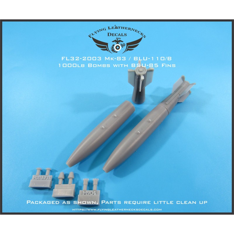 Accessoire Bombes Mark 83 1000lb avec ailettes BSU-85