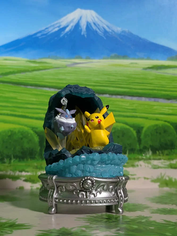 Pikachu & Strassie / Carbink – Gemstone Shining Miracle | Re-Ment Pokémon