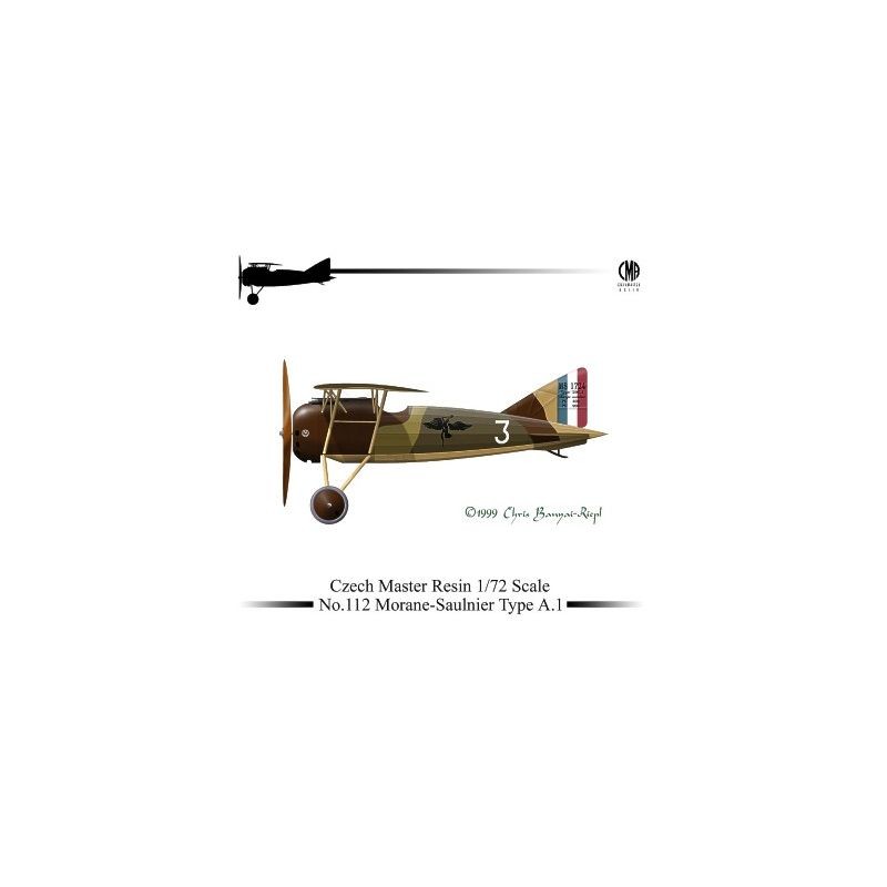 Maquette Morane-Saulnier A1 avec décalques
