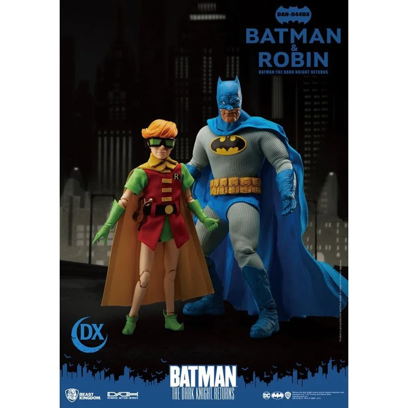 Batman The Dark Knight Returns figurines Dynamic Action Heroes 1/9 Batman & Robin 16 - 21 cm