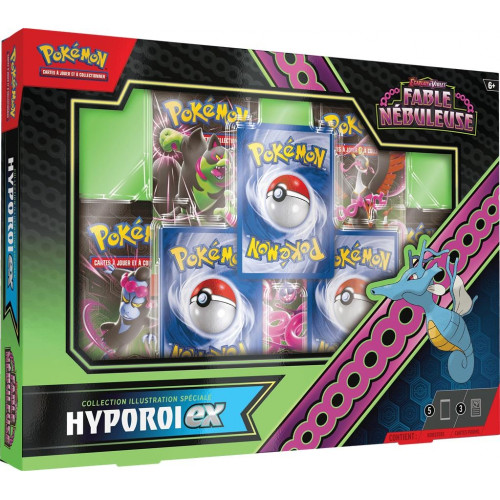 Pokemon Coffret 5 boosters Fable Nébuleuse Hyporoi EX EV6.5 Ecarlate et Violet Collection Illustration Spéciale