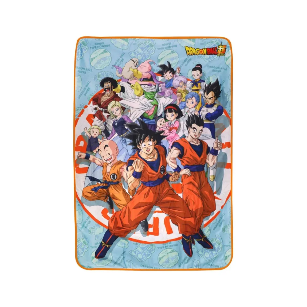 Dragon Ball Super couverture polaire Universe Survival Iconic Characters 100 x 150 cm