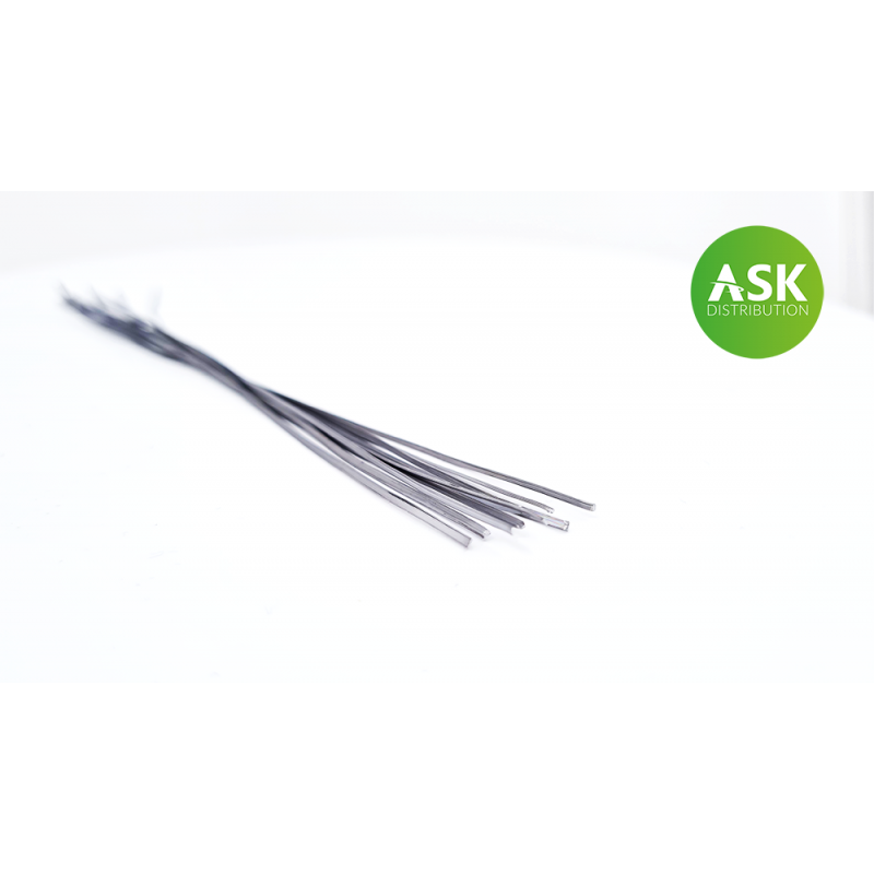 Fil conducteur - plat 0,4 x 1,0 mm x 140 mm (environ 10 pcs)