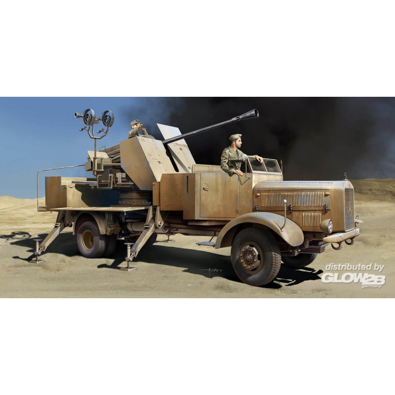 Maquette L4500A avec 5cm Flak 41 I