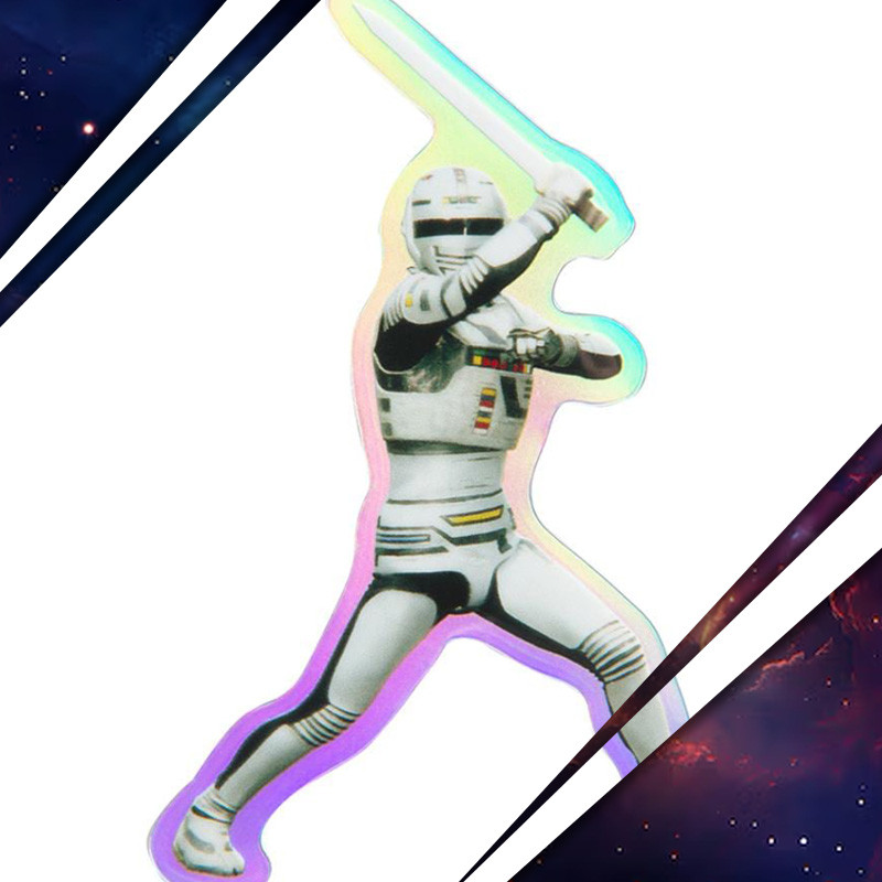 SPACE SHERIFF GAVAN / X-OR Autocollant Holographique Gavan Graveyard Gallery – Collection