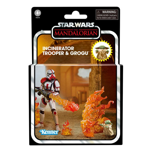 Star Wars: The Mandalorian Vintage Collection figurine 2022 Incinerator Trooper & Grogu 10 cm