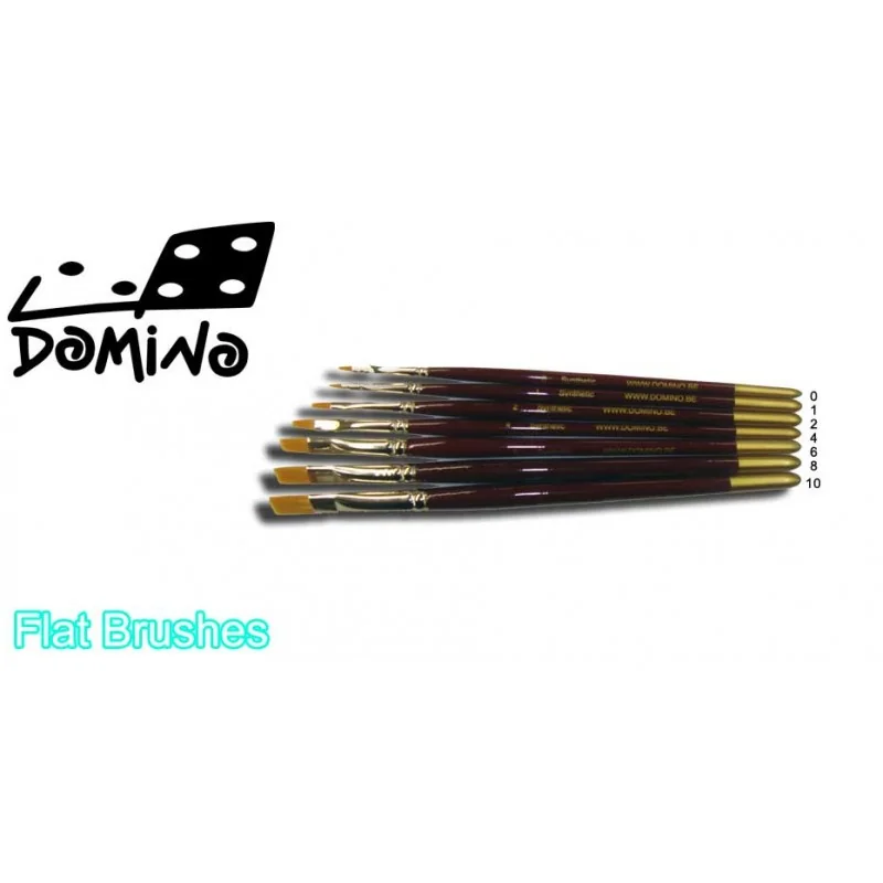 Pinceau Penseel plat 6 domino
