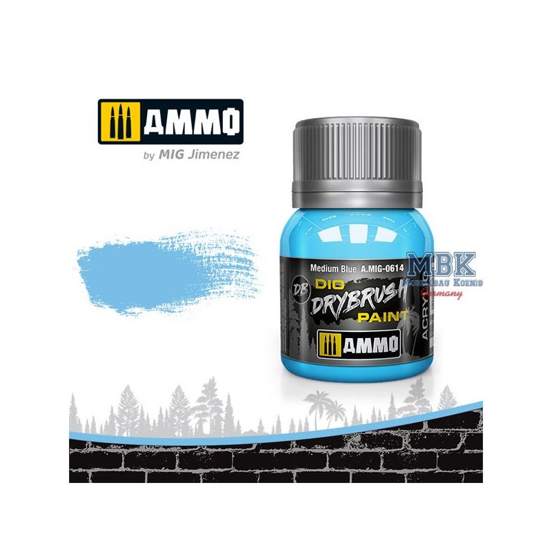 Peinture DIO DRYBRUSH Bleu Moyen