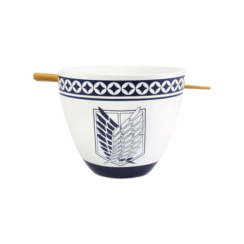 Attack on Titan - bol à ramen avec baguettes Emblem 473 ml