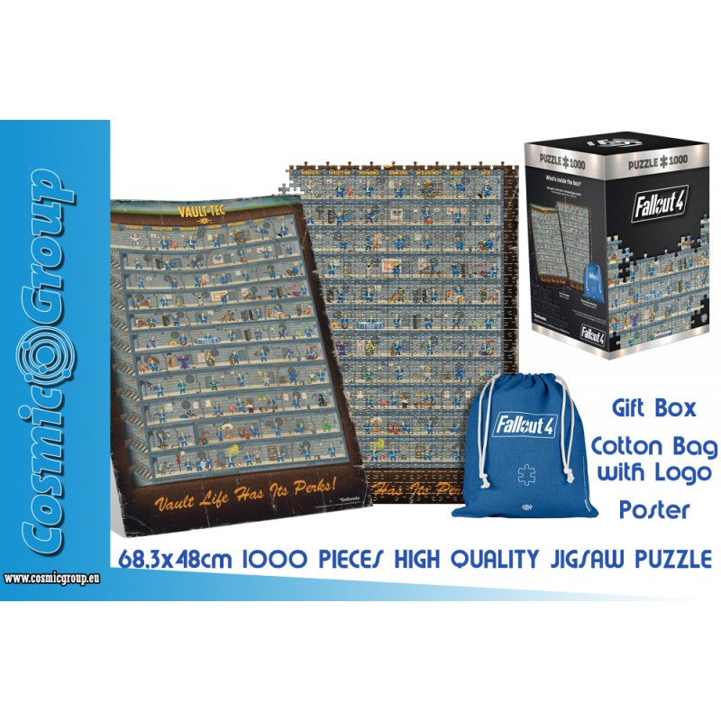 Fallout 4-perk poster 1000 pcs puzzle