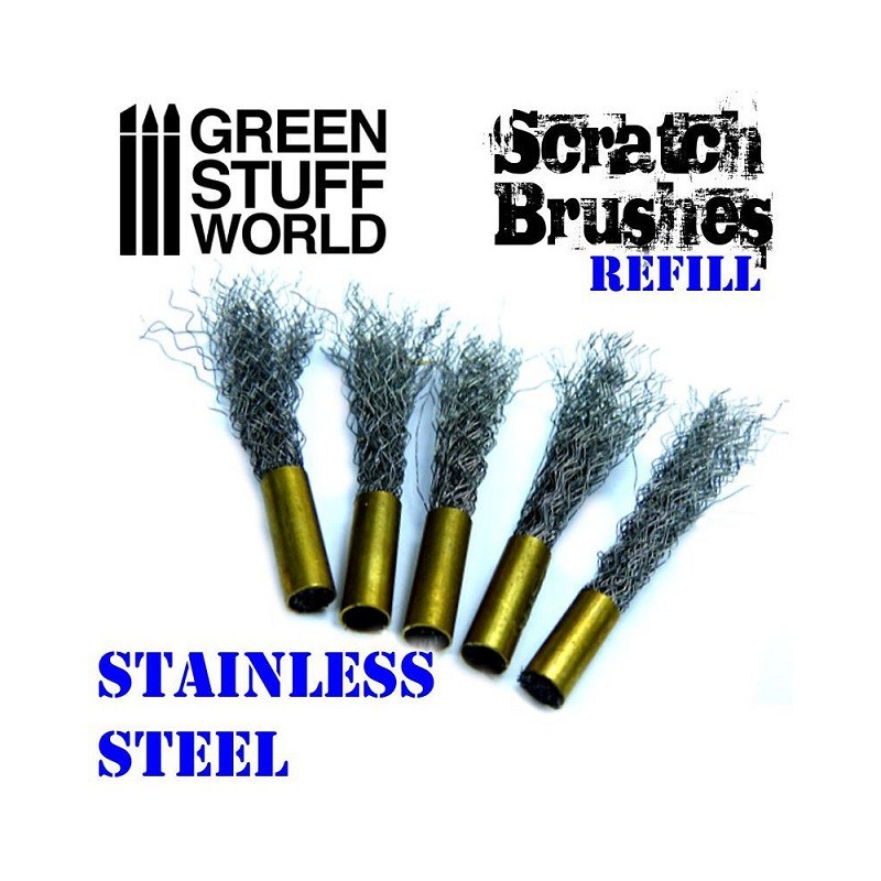 Recharge de brosses à gratte - acier