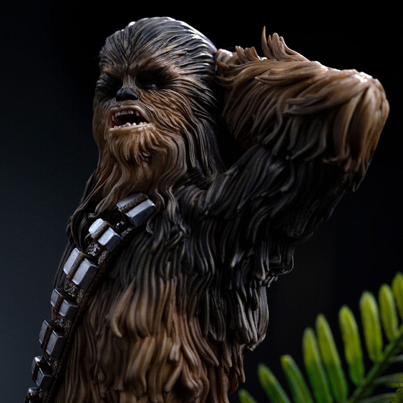 Statue – STAR WARS Episode VI Art Scale Chewbacca & Tokkat Iron Studios