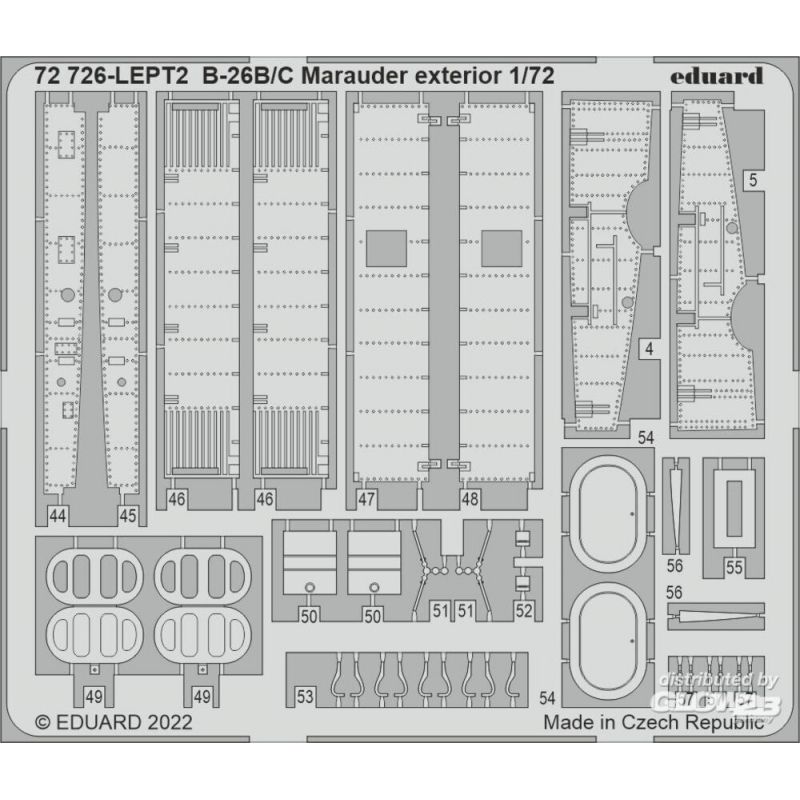 B-26B/C Marauder extérieur pour HASEGAWA / HOBBY 2000
