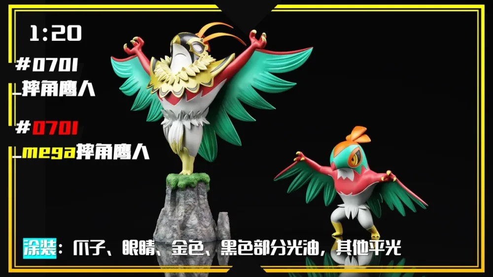 [PREORDER] 1/20 Scale World Figure [SXG] – Hawlucha & Mega Hawlucha