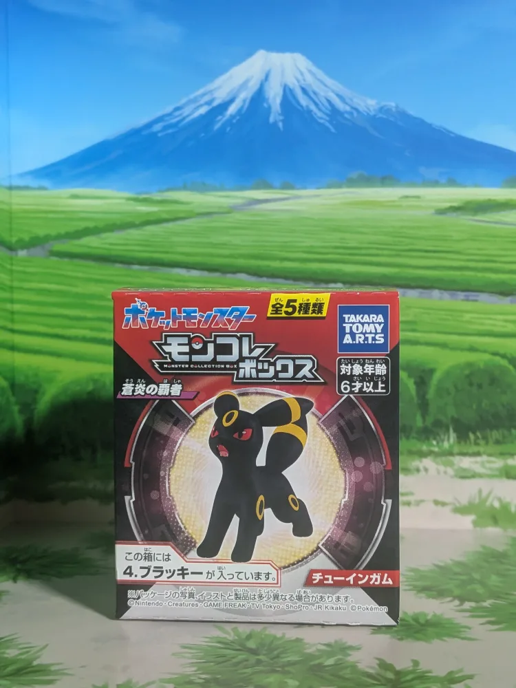 Blacky (~3-4cm) – Umbreon – Noctali – Blue Flame Champion – Takara Tomy Arts Moncolle Box