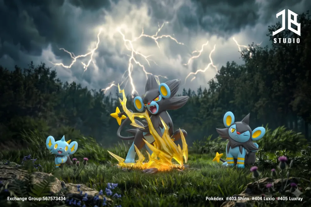 [PREORDER] 1/20 Scale World Figure [JB] – Shinx & Luxio & Luxray