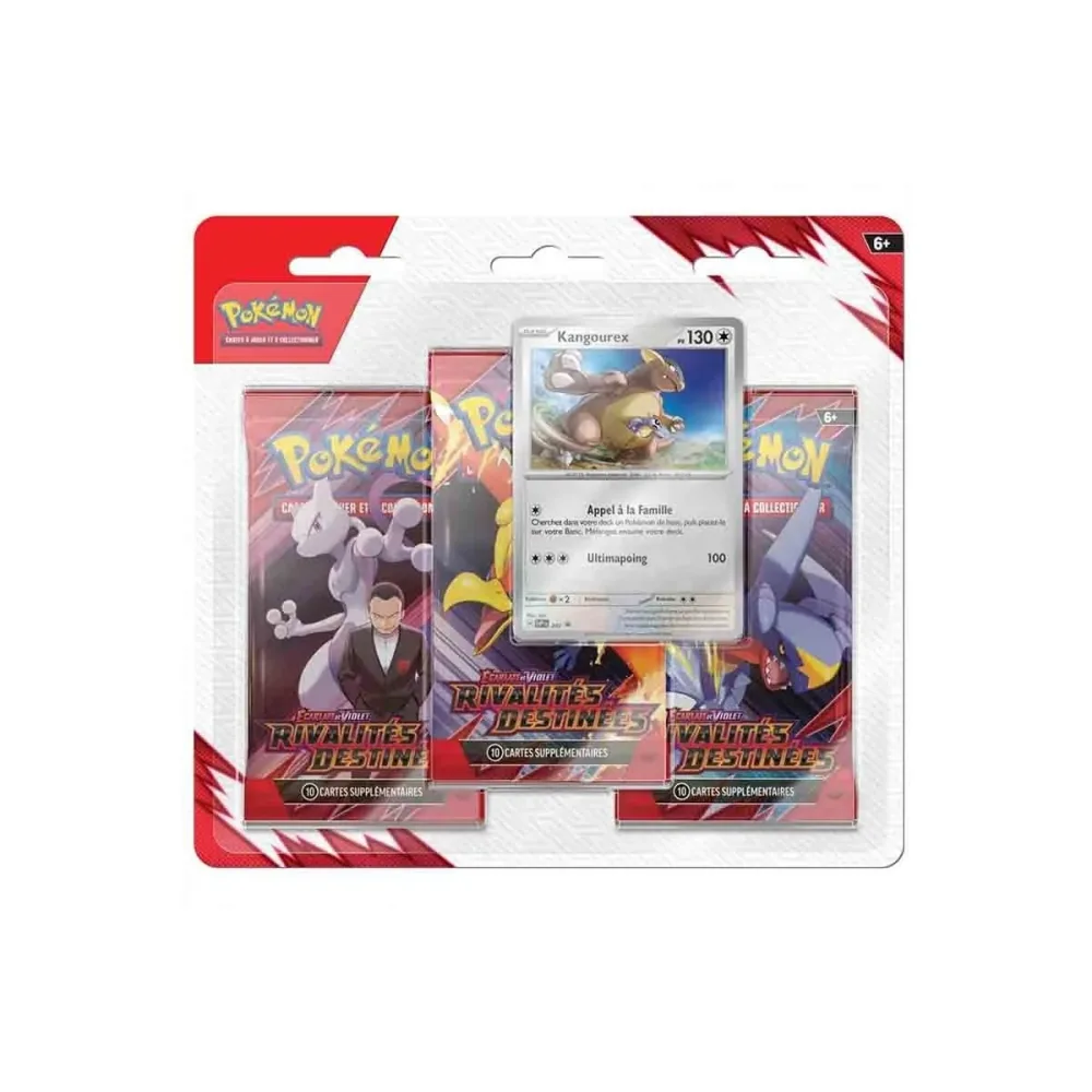 Pokémon - Tripack 3 Boosters - EV10 Rivalités Destinée Kangourex