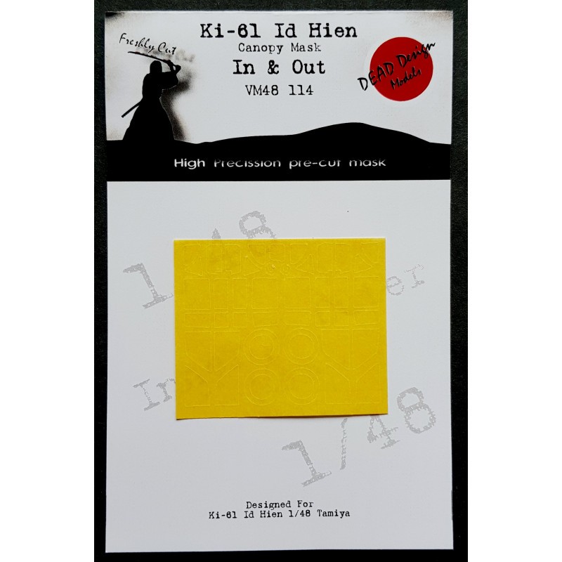 Masques à baldaquin Kawasaki Ki-61-Id Hien (intérieur et extérieur) (conçus pour être utilisés avec les kits Tamiya)