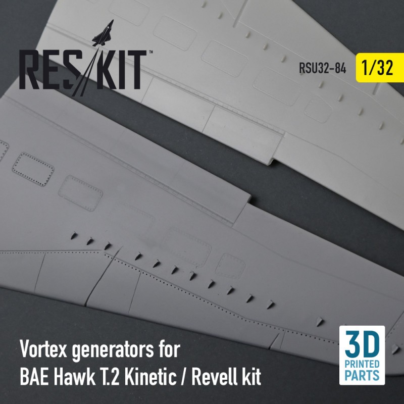 Accessoire Vortex generators for BAE Hawk T.2 Kinetic / Revell kit (3D Printing)