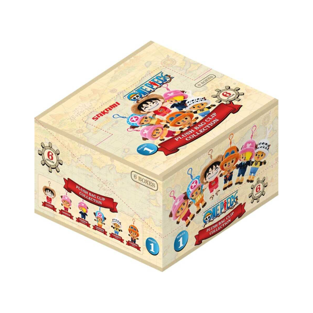 One Piece porte-clés en peluche Blind Box 11 cm Display (6)