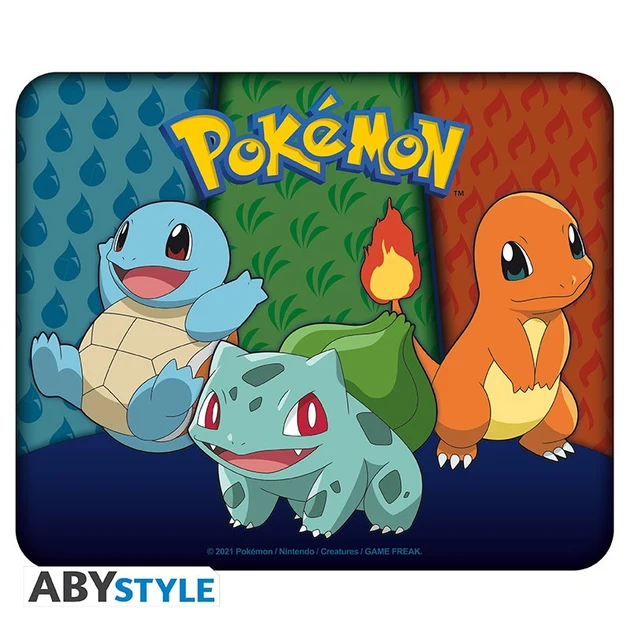 Pokémon - Tapis de souris - Carapuce, Bulbizarre & Salamèche
