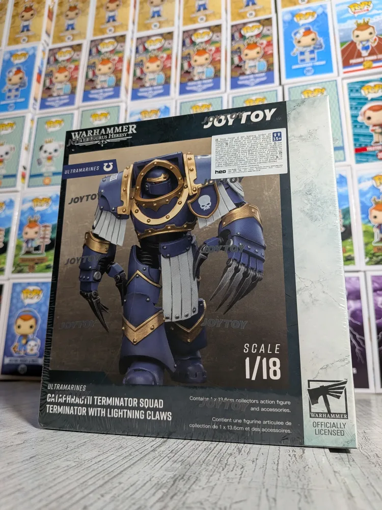 Ultramarines Cataphractii Terminator Squad Terminator with Lightning Claws (13,6cm) | JoyToy Warhammer The Horus Heresy