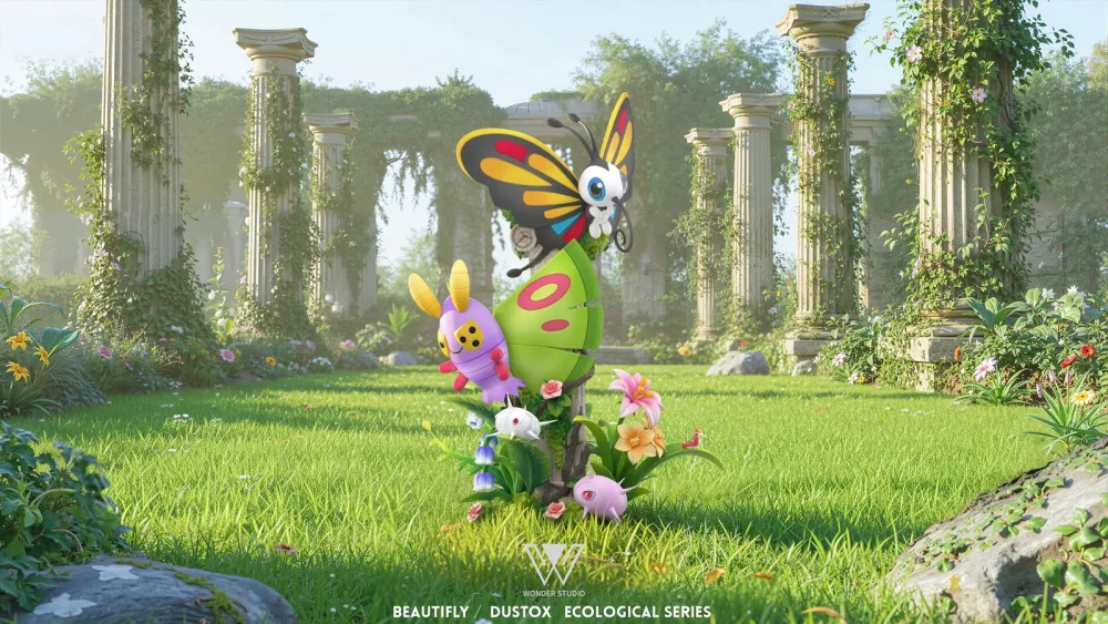 [PREORDER] 1/20 Scale World Figure [WONDER] – Wurmple & Silcoon & Beautifly & Cascoon & Dustox