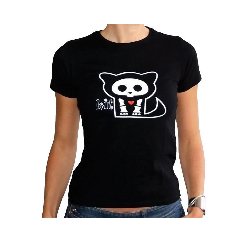 SKELANIMALS - T-Shirt KIT Femme Black Basic
