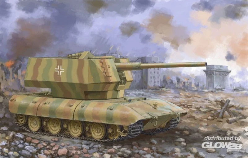 Maquette E-100 Flakpanzer avec 12.8cm Flak 40