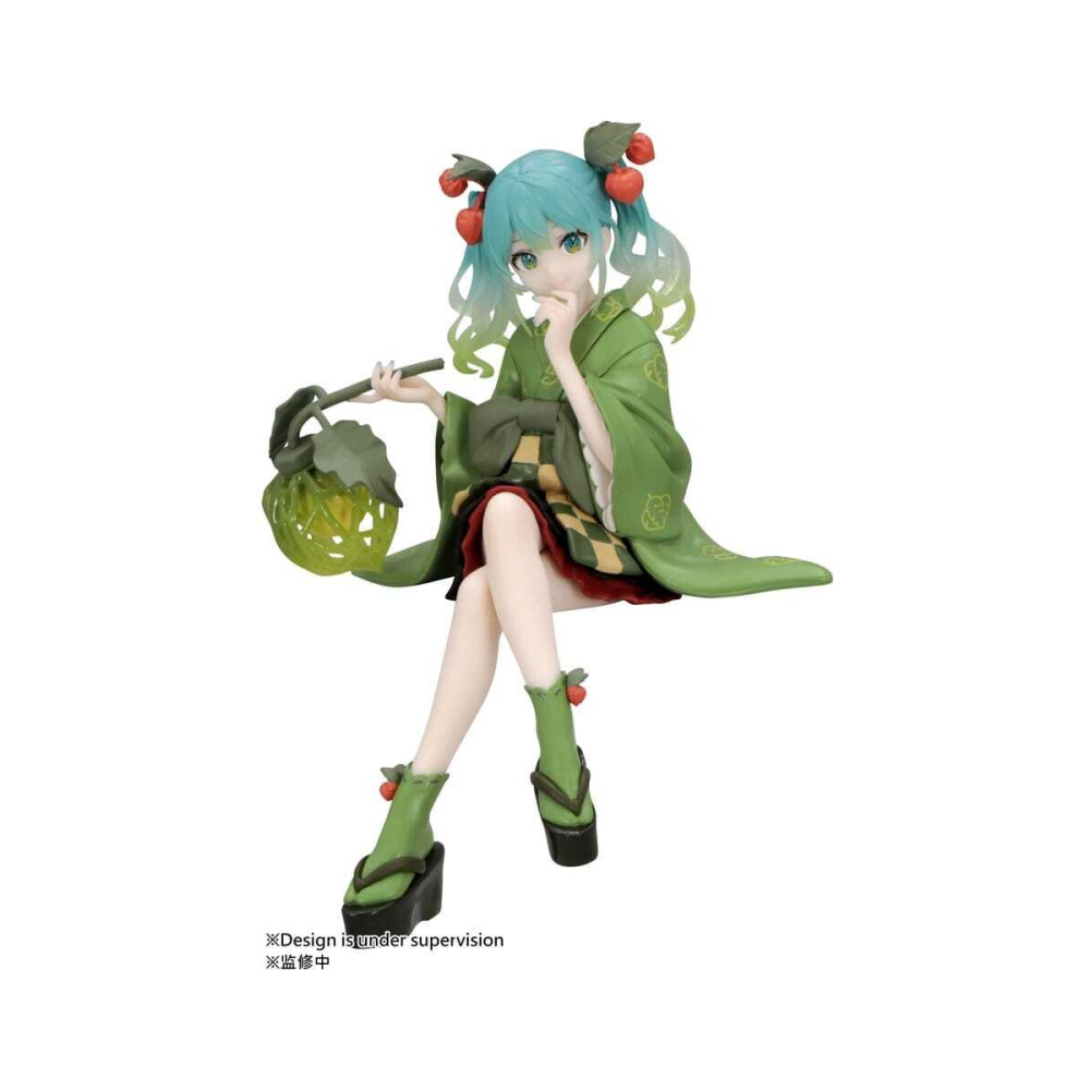 Hatsune Miku Figurine Noodle Stopper Flower Fairy Winter Cherry Green Color Ver. 15 cm