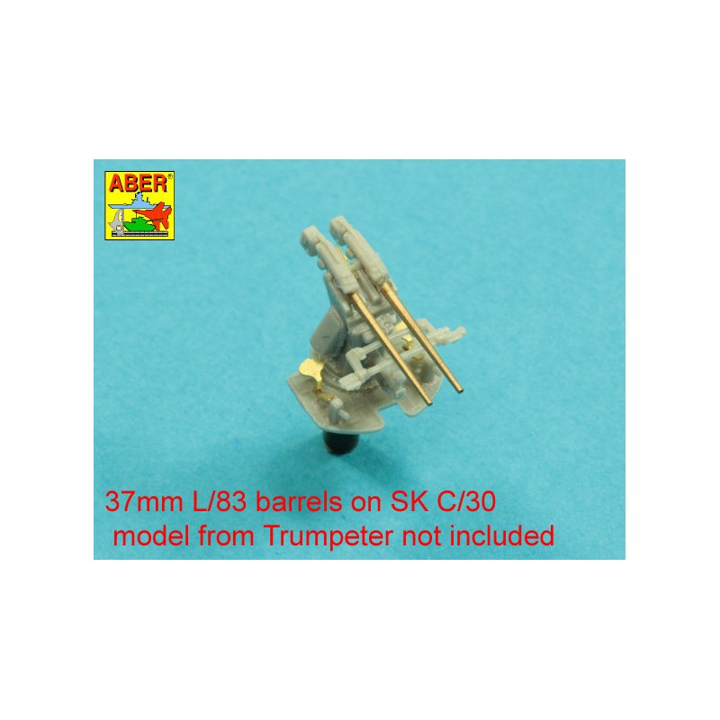 Accessoire Jeu de 16 canons 37 mm L/83 SK C/30 pour navires allemands Jeu universel