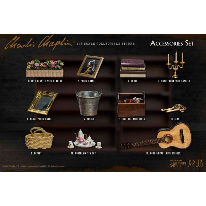 Charlie Chaplin My Favourite Movie pack accessoires 1/6 Set G