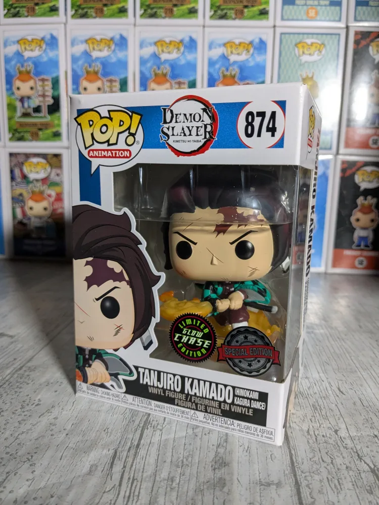 Demon Slayer #874 – Tanjiro Kamado Hinokami Kagura Dance (Chase) – Funko Pop!