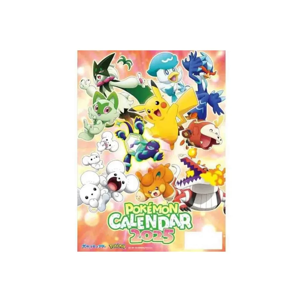 Calendrier Pokémon 2025 Japonais