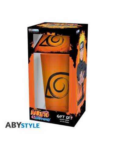 NARUTO SHIPPUDEN | Paquete de Vaso + Posavasos