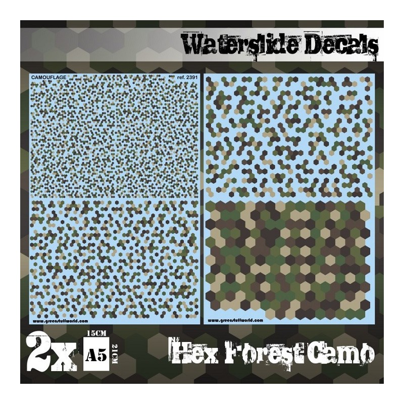 Camouflage forêt hexagonal