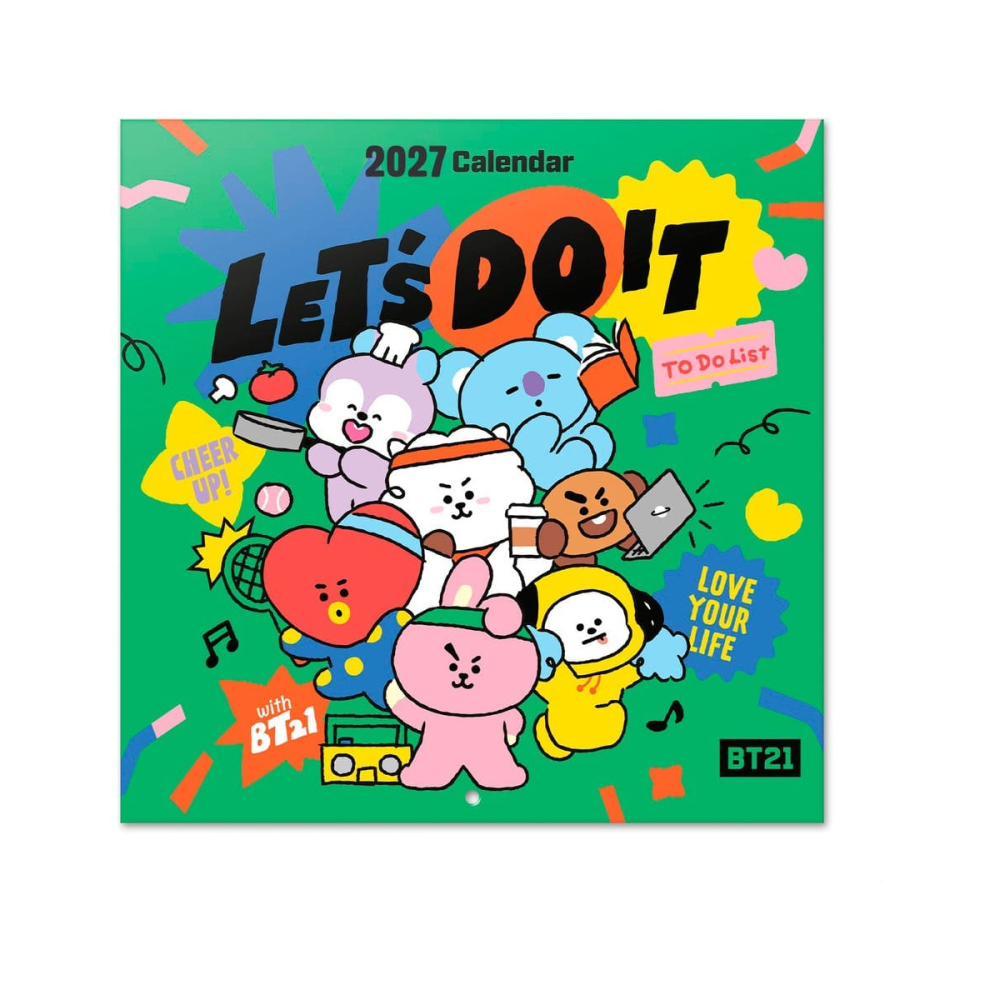 BT21 calendrier mural 2027 30 x 30 cm