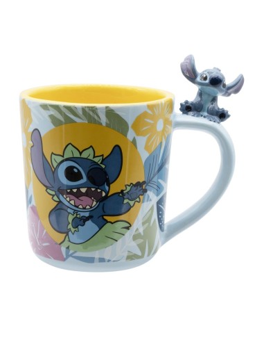 Taza Asa 3d Stitch Hawaiano Disney
