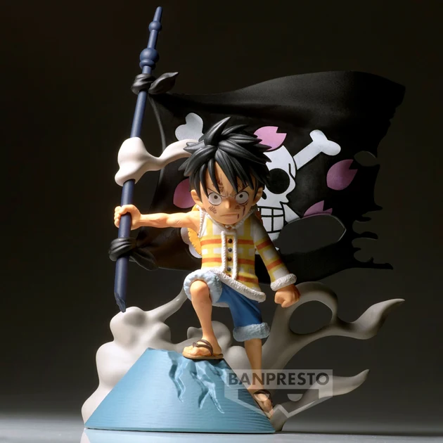 One Piece - Figurine Monkey D. Luffy - World Collectable Figure Log Stories