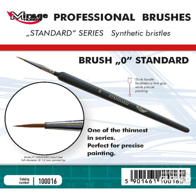 Pinceau Brosse mirage standard taille 0